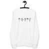 Embroidered Organic Floral Crewneck Sweatshirt