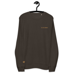 Embroidered Organic Roman Crewneck Sweatshirt