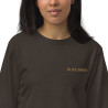 Embroidered Organic Roman Crewneck Sweatshirt