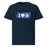 I Love Football Organic Tshirt