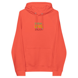 Embroidered Dream Live Enjoy Hoodie