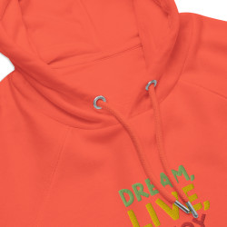 Embroidered Dream Live Enjoy Hoodie