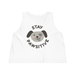 Stay Positive Cropped Tank Top