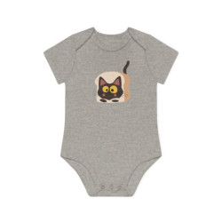 Cat Organic Bodysuit